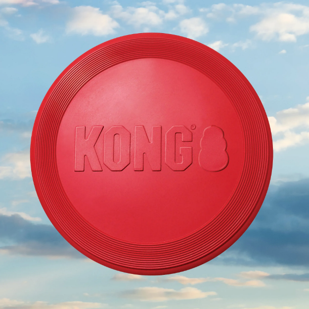 Kong Flyer - röd hundfrisbee