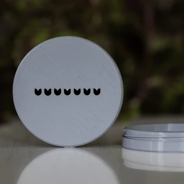 Stor magnetisk grå behållare till nose work.