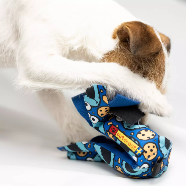 Godisboll med mönstret kakmonstret