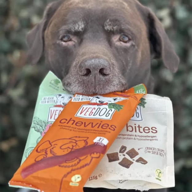 Bild på 2-pack chevvies - Vegdog - veganska tuggpinnar XL